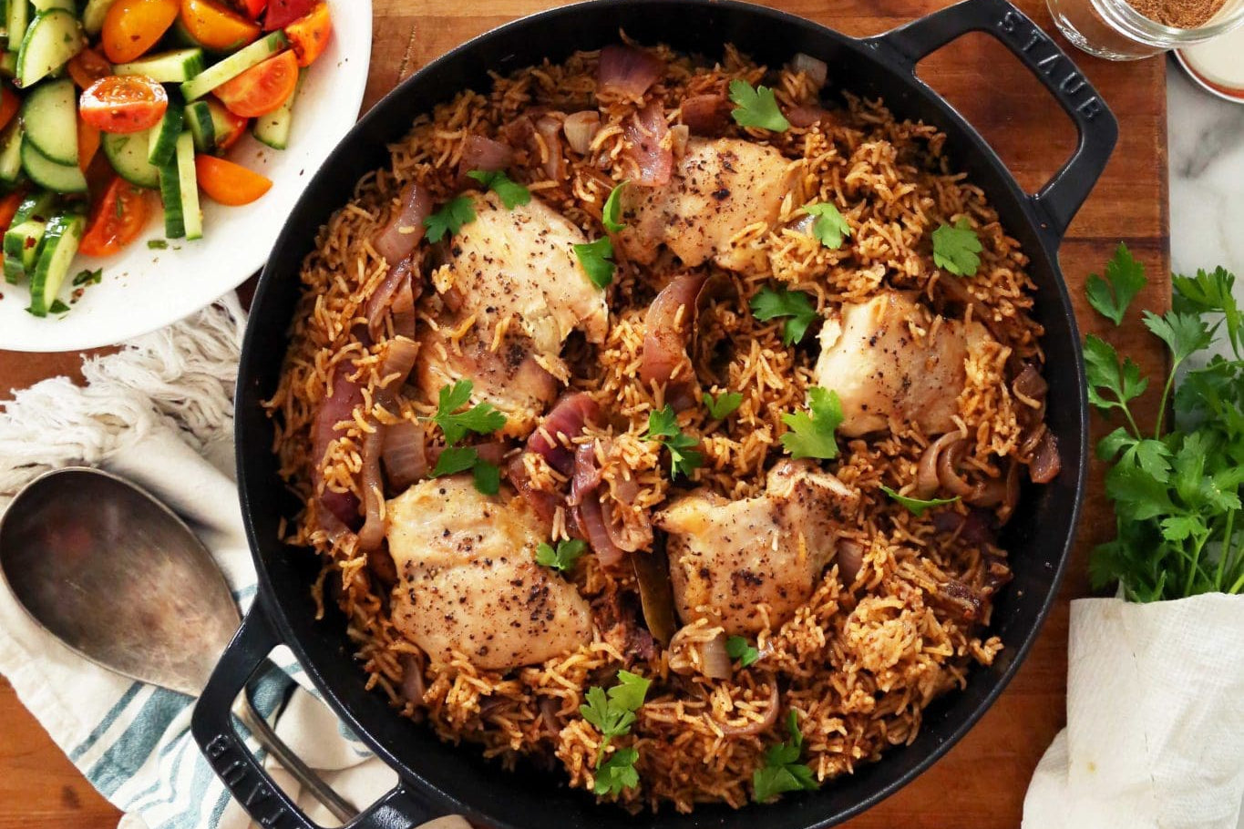 Spiced Baharat Chicken & Rice