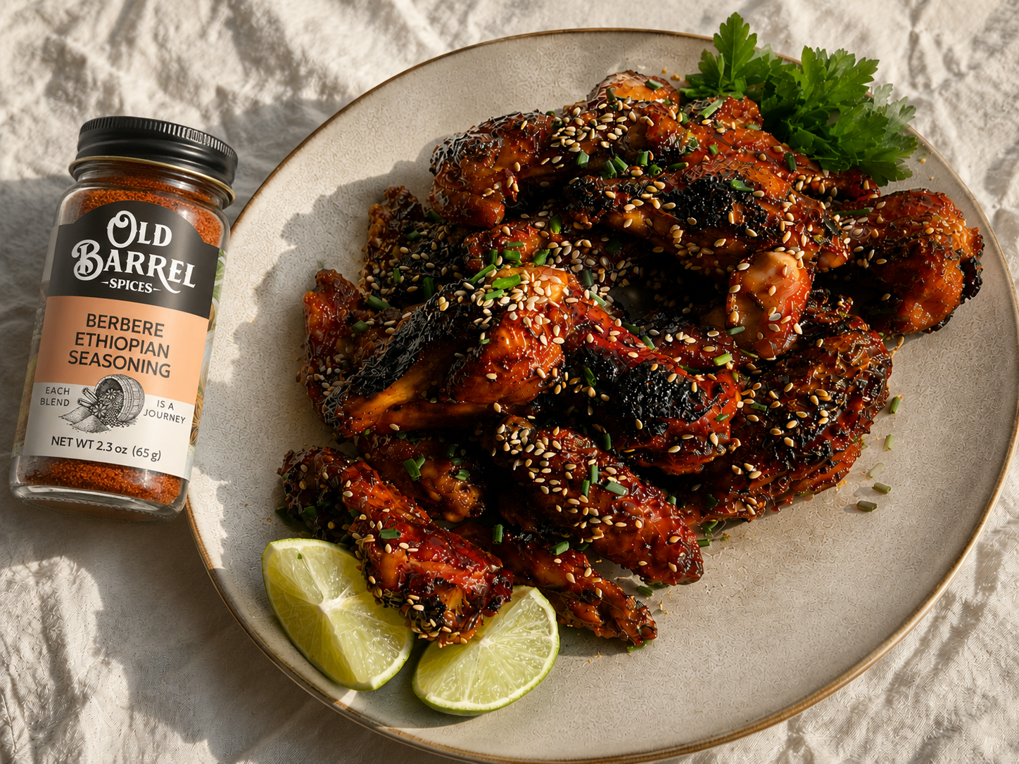 Honey-Glazed Berbere Chicken Wings
