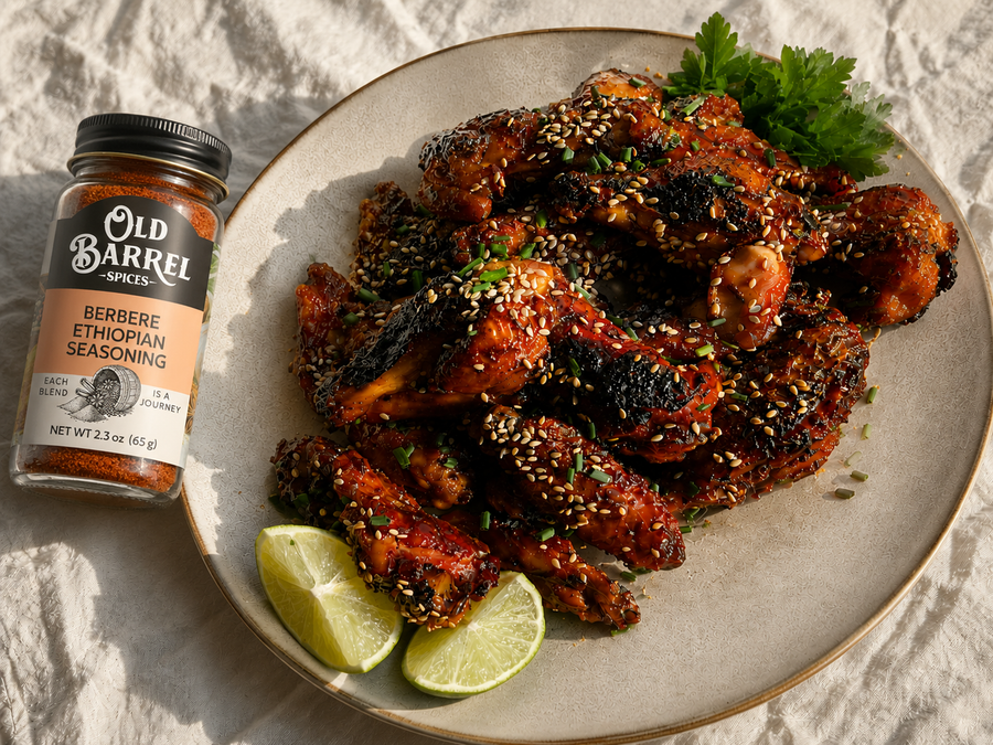 Honey-Glazed Berbere Chicken Wings