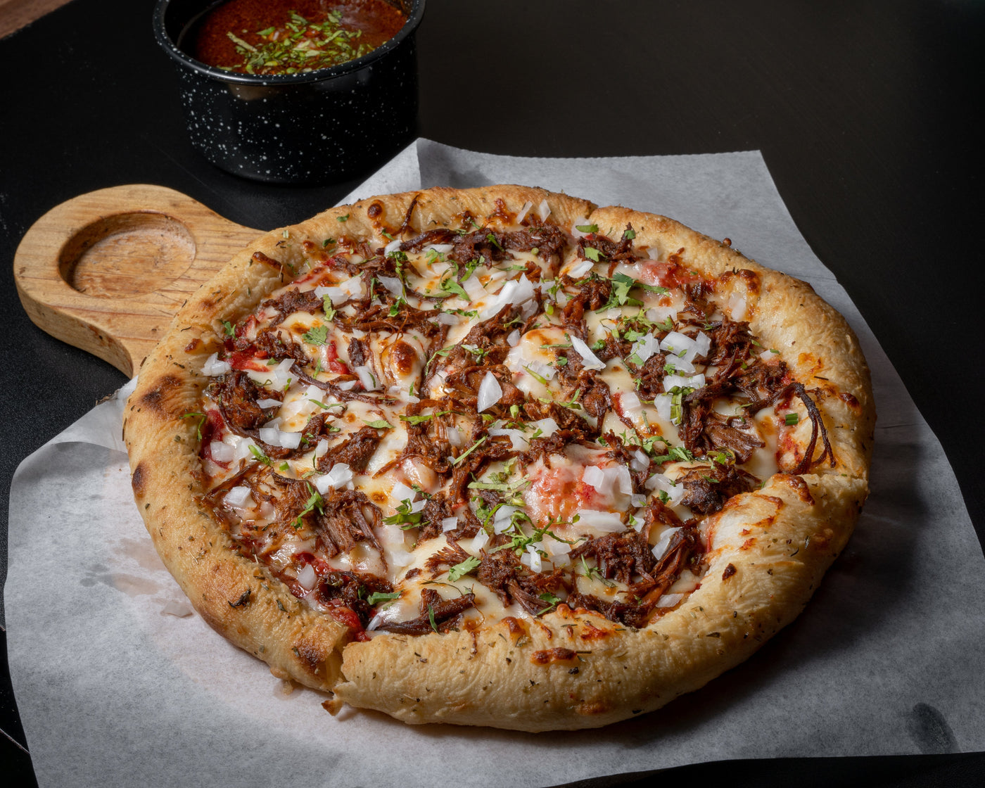 Mexican-Style Birria Pizza