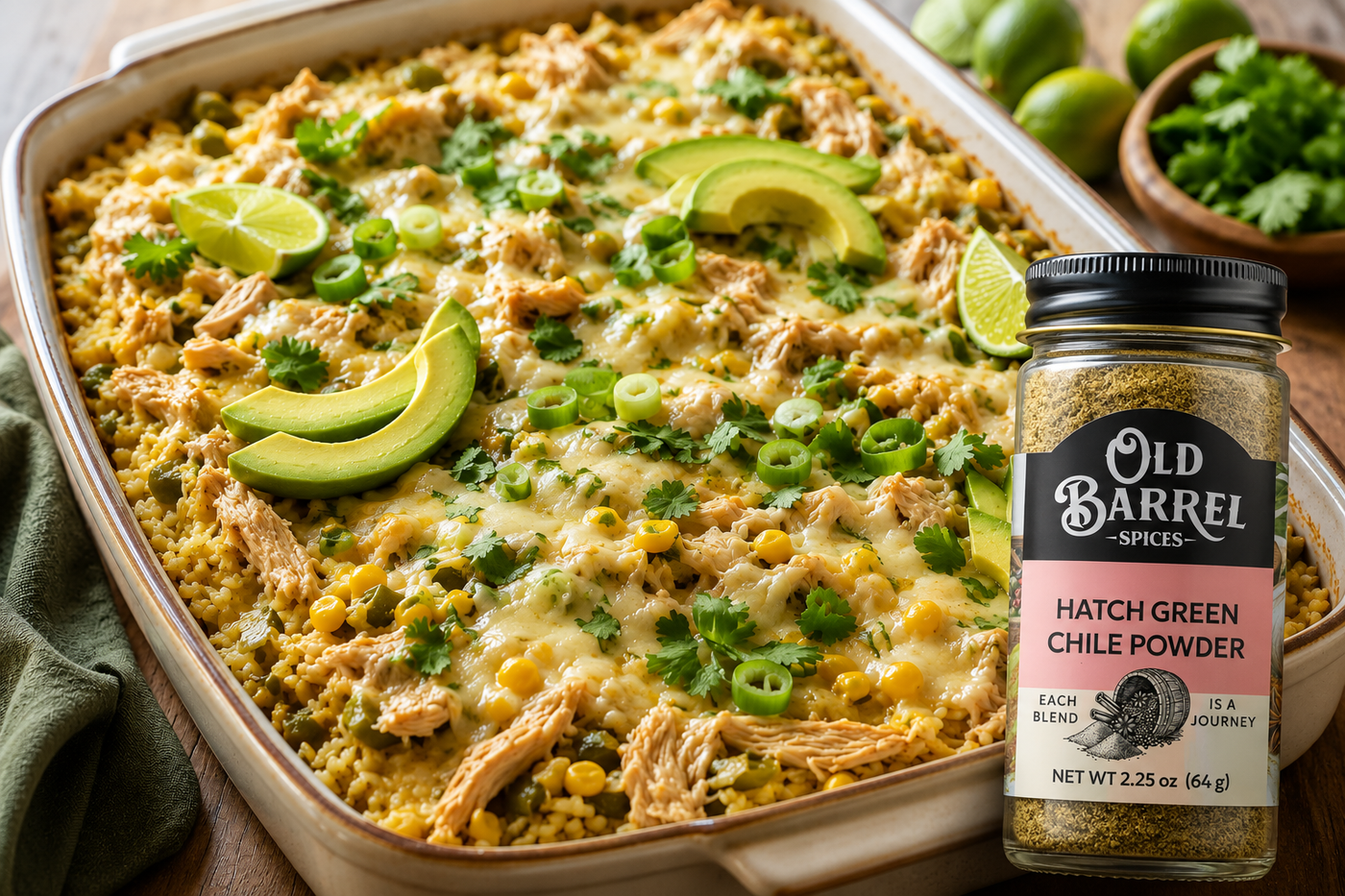 Green Chile Chicken with Jasmine Rice