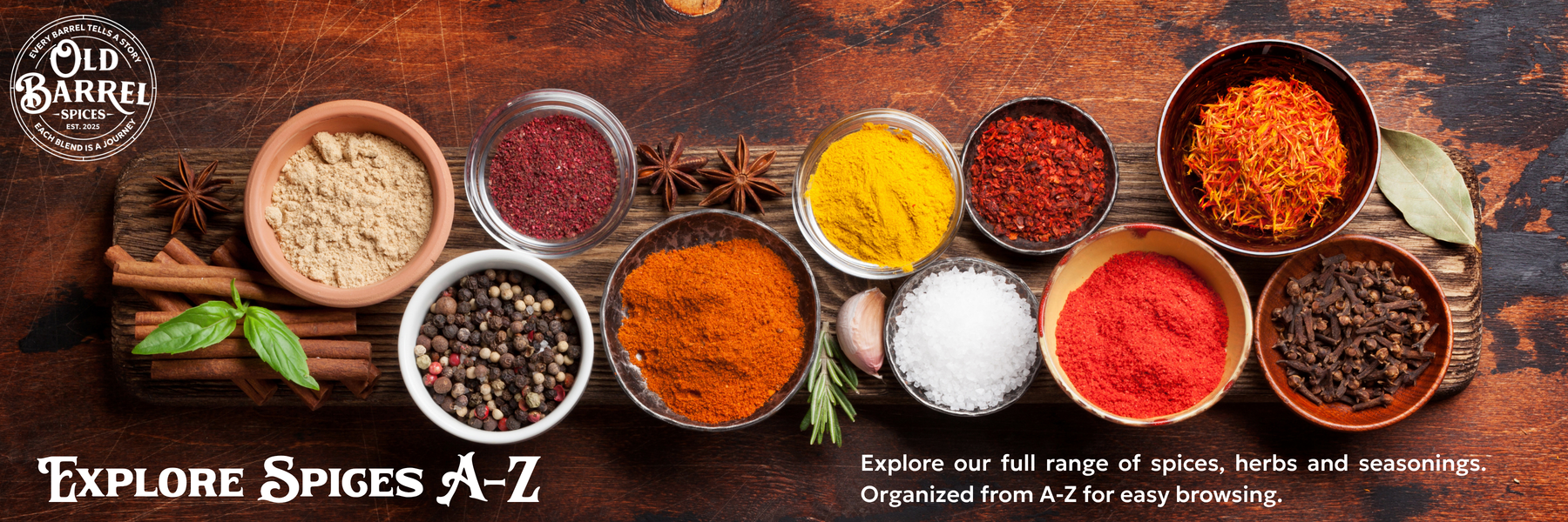All Seasonings, Herbs And Spice (A-Z)