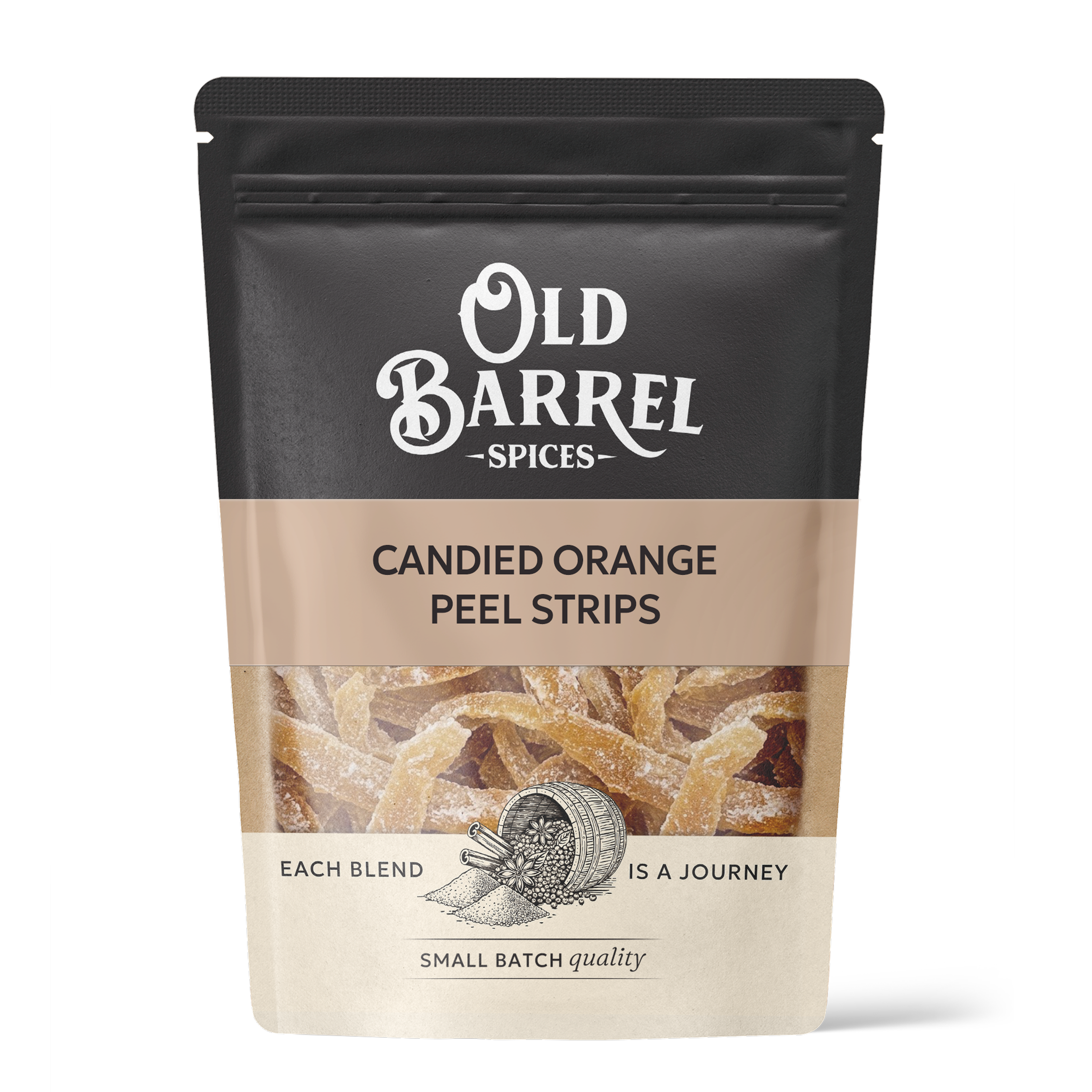 Candied Orange Peel Strips