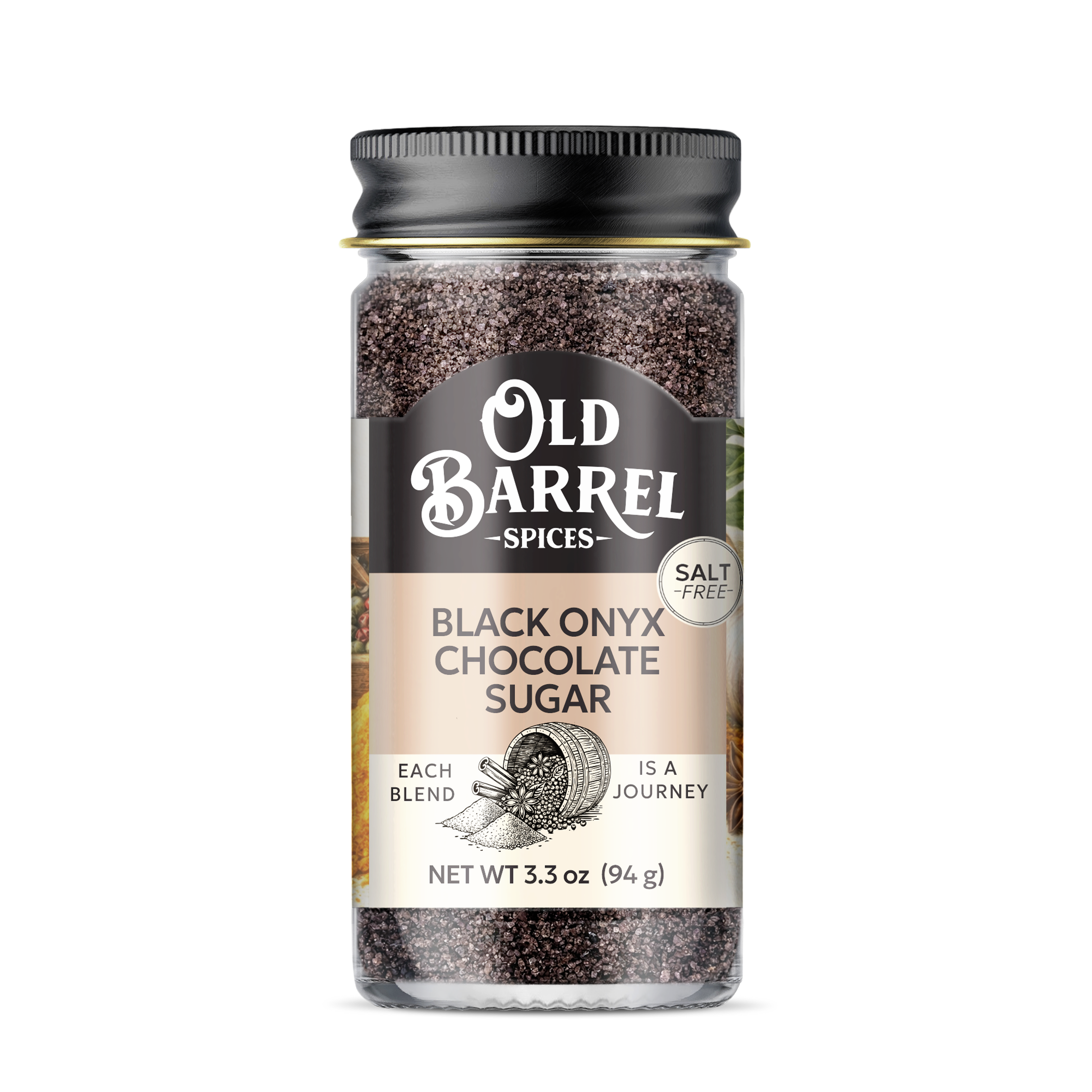 Black Onyx Chocolate Sugar (Salt-Free)