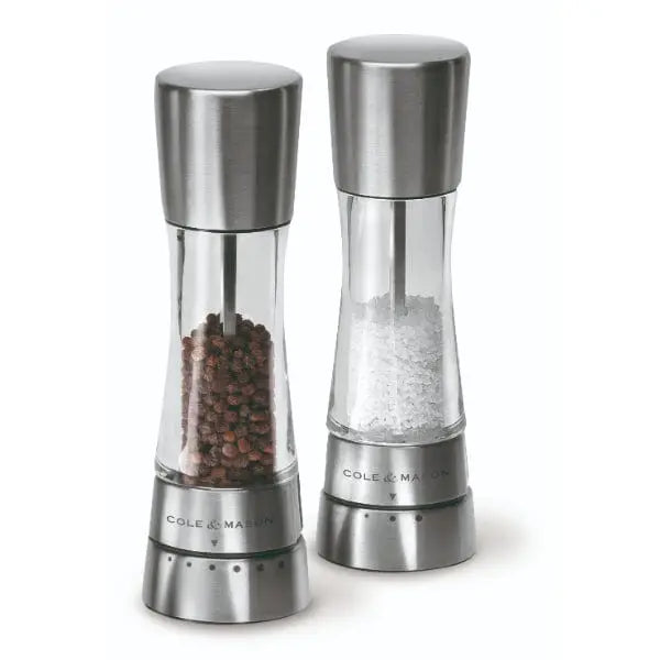 Cole & Mason Derwent Salt & Pepper Mill Set, Stainless Steel