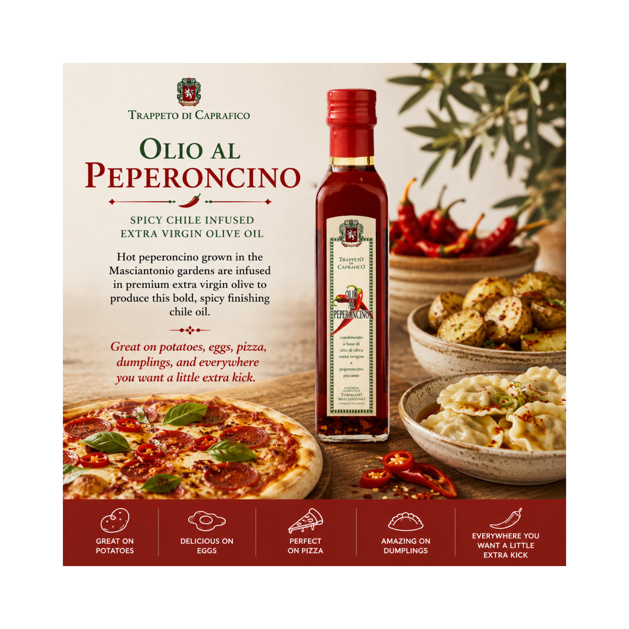 Peperoncino (Chile) Flavored 1/4L Bottle Secondary image
