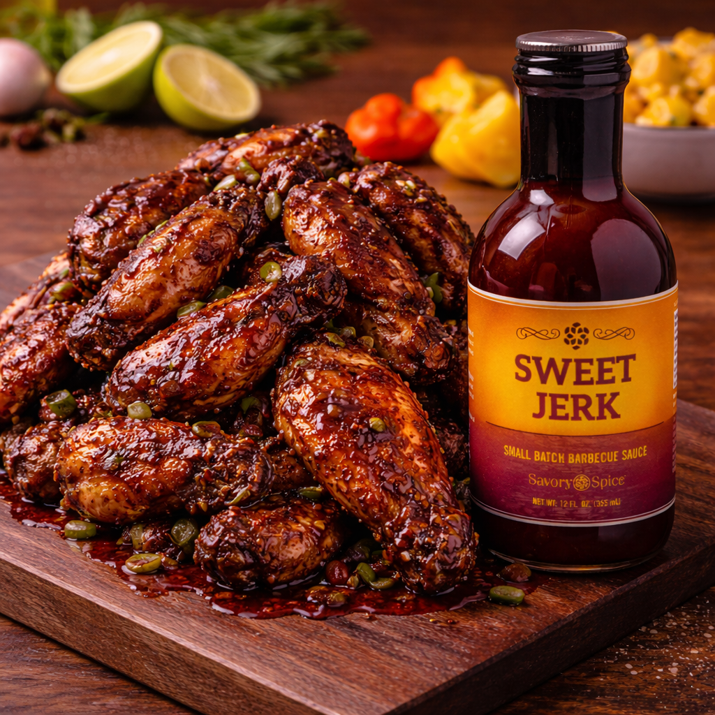 Sweet Jerk Barbecue Sauce- by Savory Spice