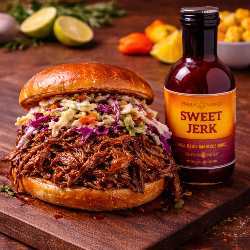 Sweet Jerk Barbecue Sauce- by Savory Spice